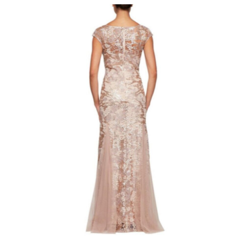 Alex Evenings Floral Embroidered Gown With Shawl - Picture 2 of 9